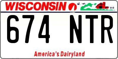 WI license plate 674NTR