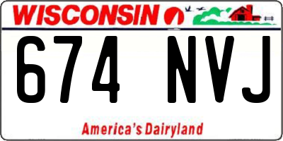 WI license plate 674NVJ