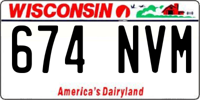 WI license plate 674NVM
