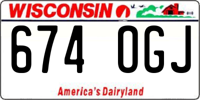 WI license plate 674OGJ