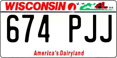 WI license plate 674PJJ