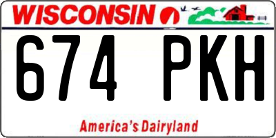 WI license plate 674PKH