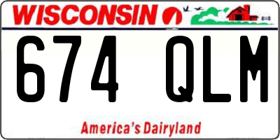WI license plate 674QLM