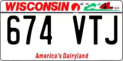 WI license plate 674VTJ