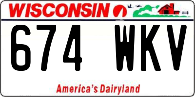 WI license plate 674WKV