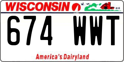 WI license plate 674WWT