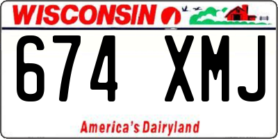 WI license plate 674XMJ