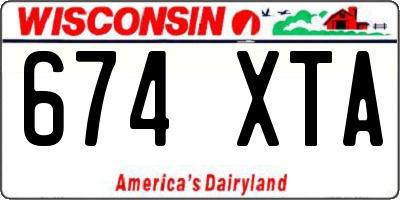 WI license plate 674XTA