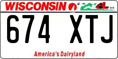WI license plate 674XTJ