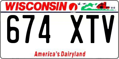 WI license plate 674XTV