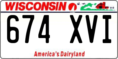 WI license plate 674XVI