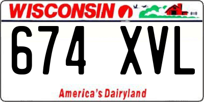 WI license plate 674XVL