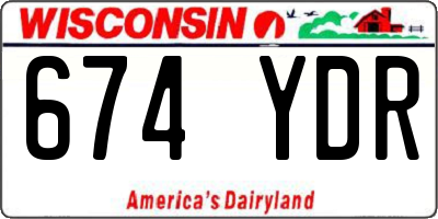WI license plate 674YDR