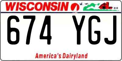 WI license plate 674YGJ