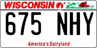WI license plate 675NHY
