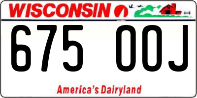 WI license plate 675OOJ