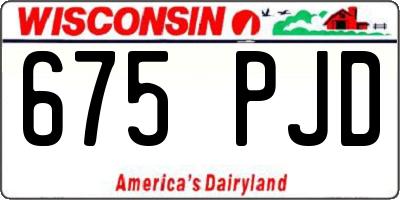 WI license plate 675PJD