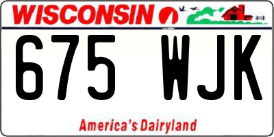 WI license plate 675WJK