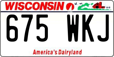 WI license plate 675WKJ