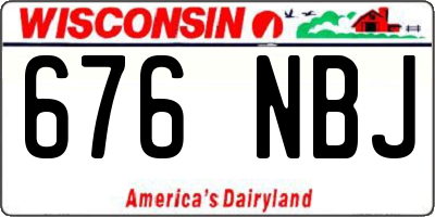WI license plate 676NBJ
