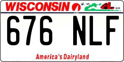 WI license plate 676NLF
