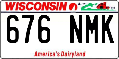 WI license plate 676NMK