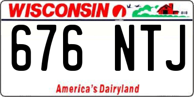 WI license plate 676NTJ