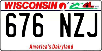 WI license plate 676NZJ