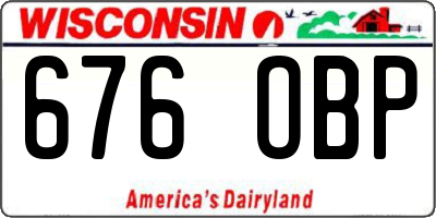 WI license plate 676OBP
