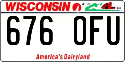 WI license plate 676OFU