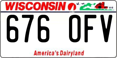 WI license plate 676OFV