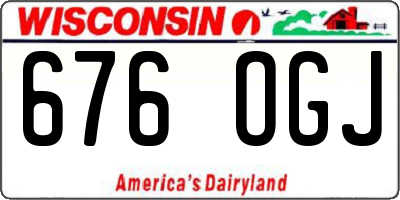 WI license plate 676OGJ