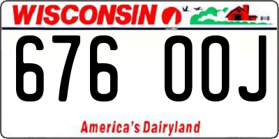 WI license plate 676OOJ