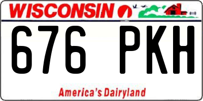 WI license plate 676PKH