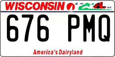 WI license plate 676PMQ