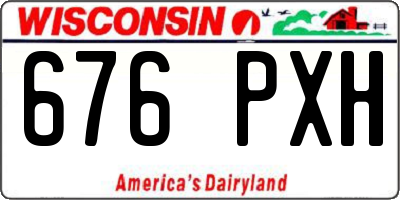 WI license plate 676PXH