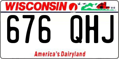 WI license plate 676QHJ