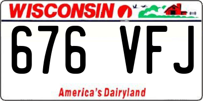 WI license plate 676VFJ