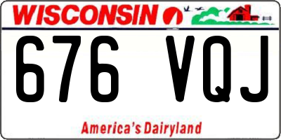 WI license plate 676VQJ