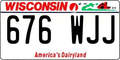 WI license plate 676WJJ