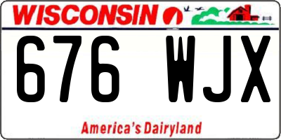 WI license plate 676WJX