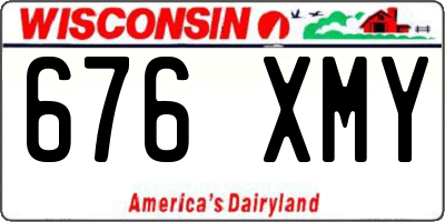 WI license plate 676XMY
