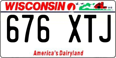 WI license plate 676XTJ