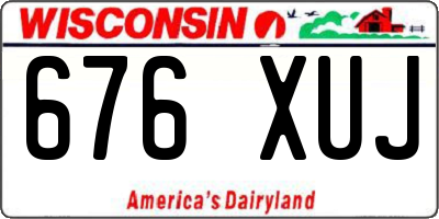 WI license plate 676XUJ