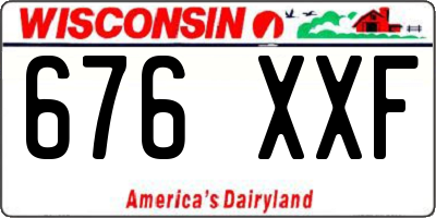 WI license plate 676XXF