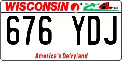 WI license plate 676YDJ