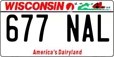 WI license plate 677NAL