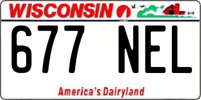 WI license plate 677NEL