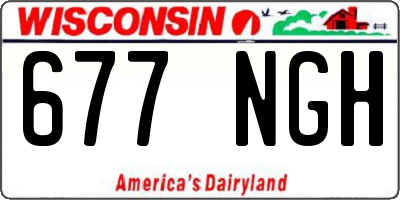 WI license plate 677NGH