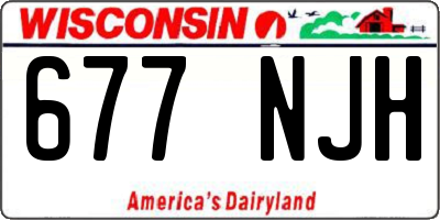 WI license plate 677NJH